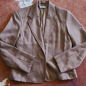 Vintage Brown Tweed Blazer 6P